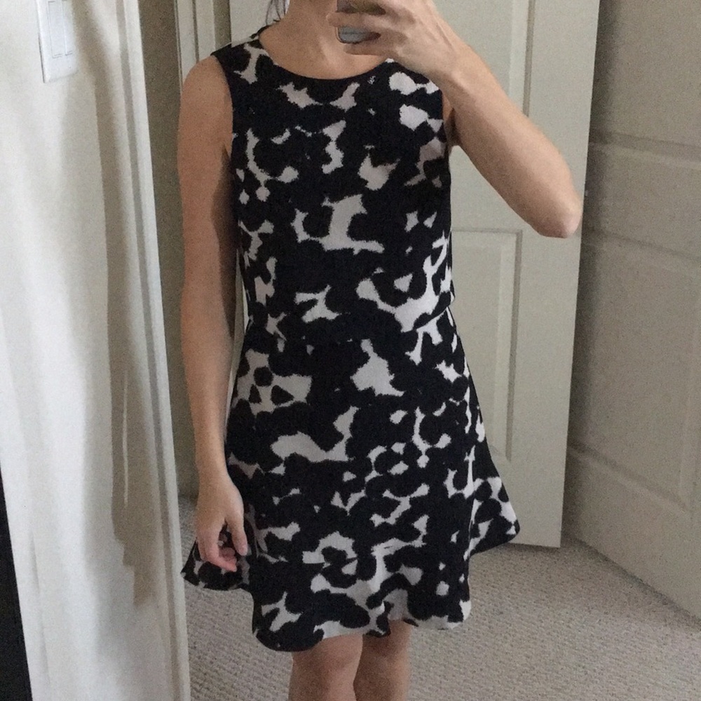 Black and White printed dress